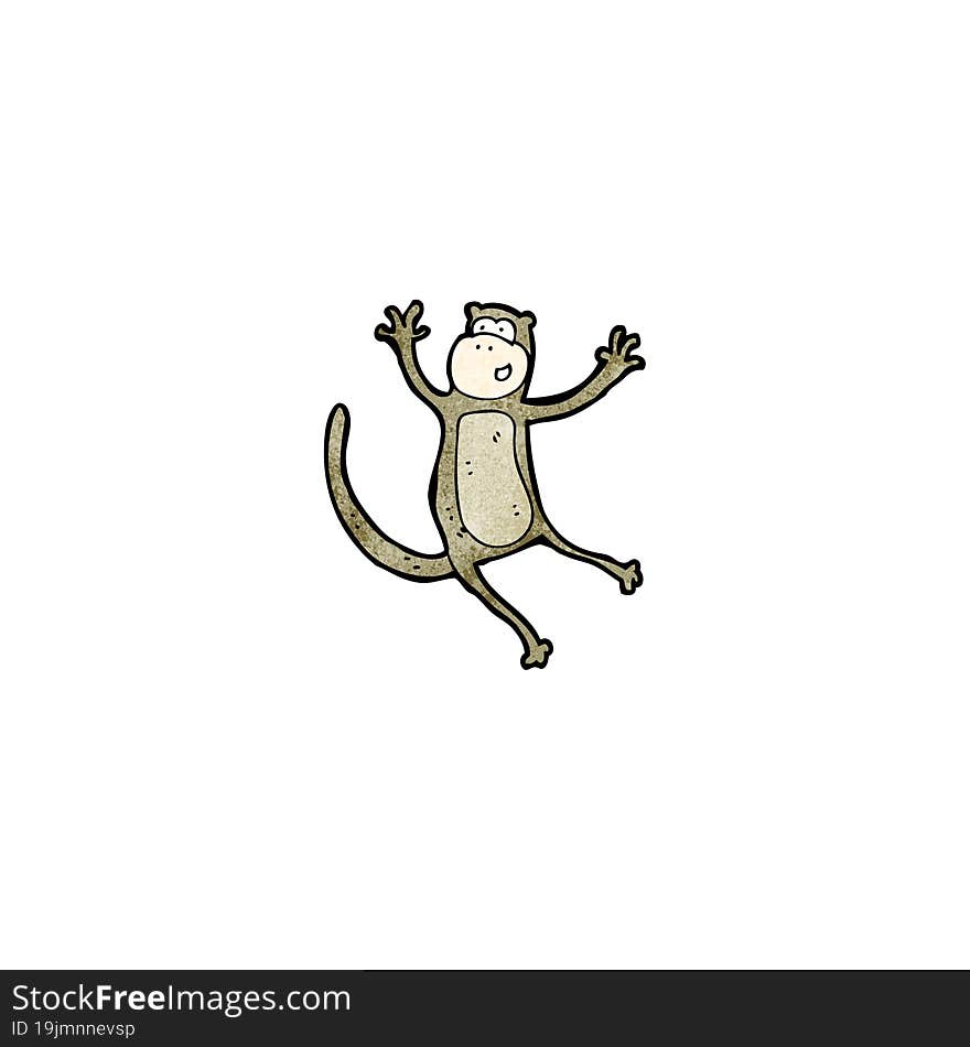 cartoon jumping monkey