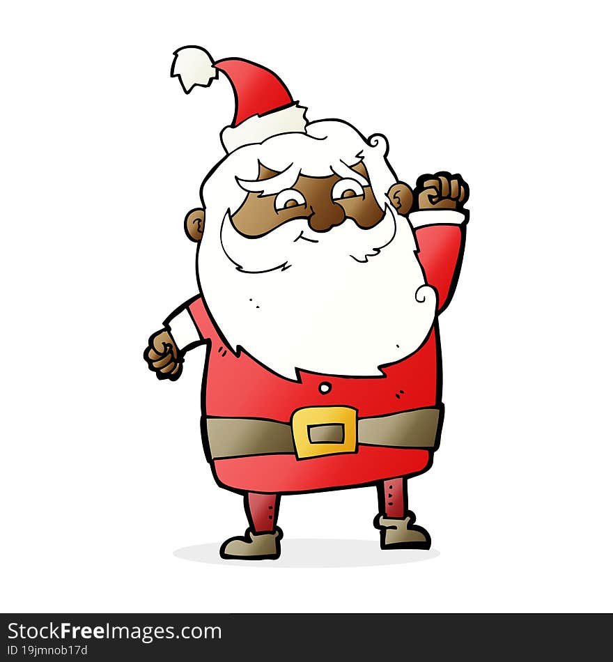 cartoon santa claus