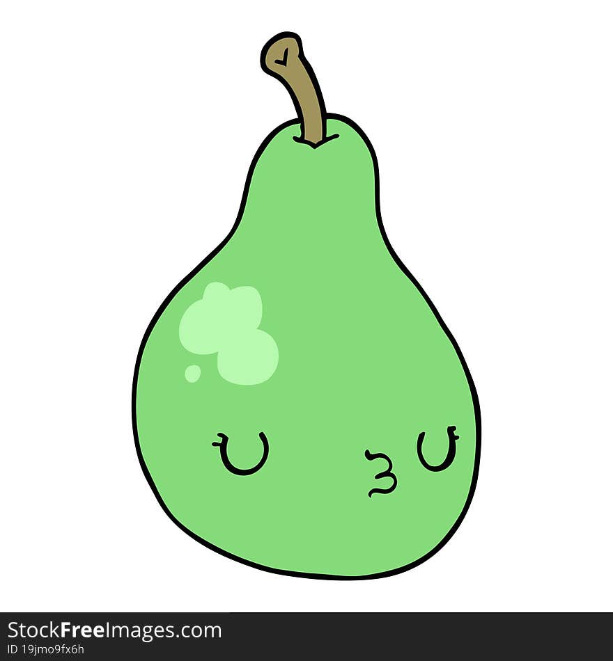 cartoon pear