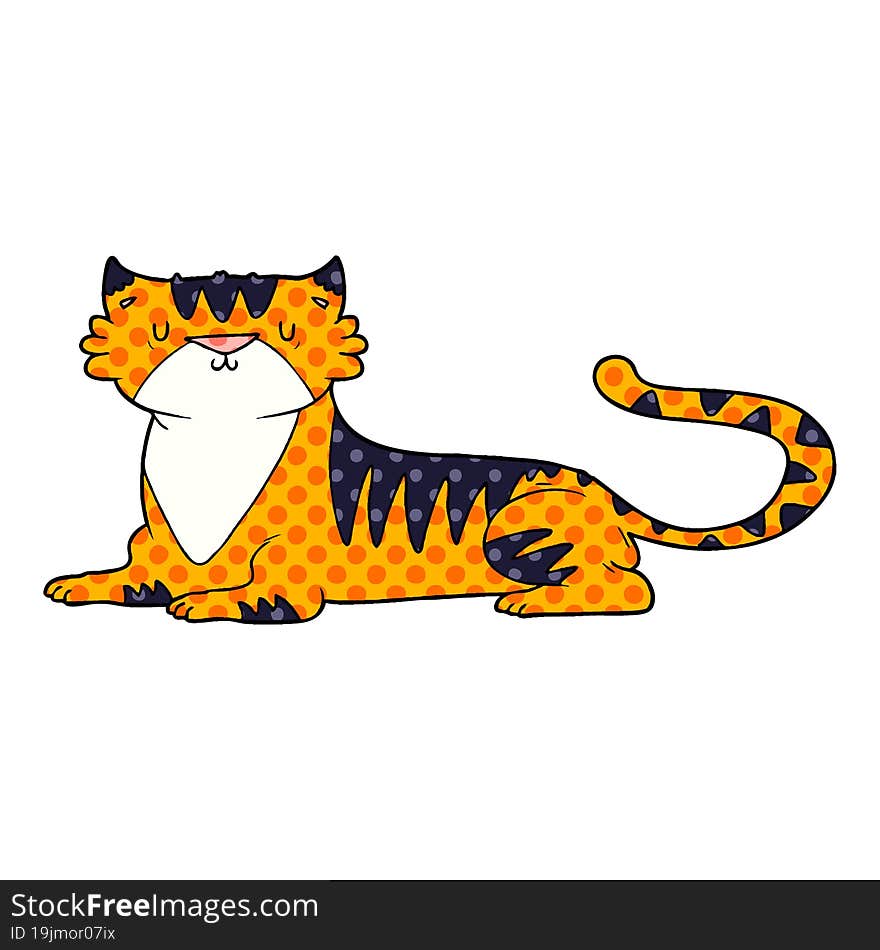 cartoon tiger. cartoon tiger