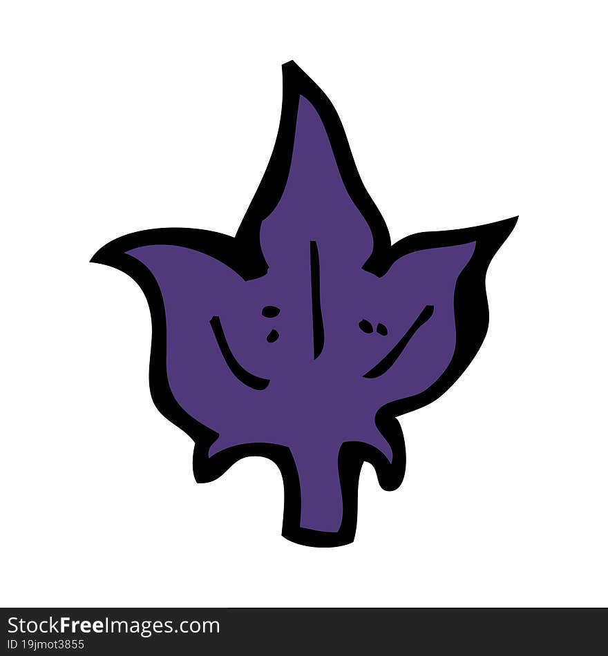 Cartoon Leaf Symbol