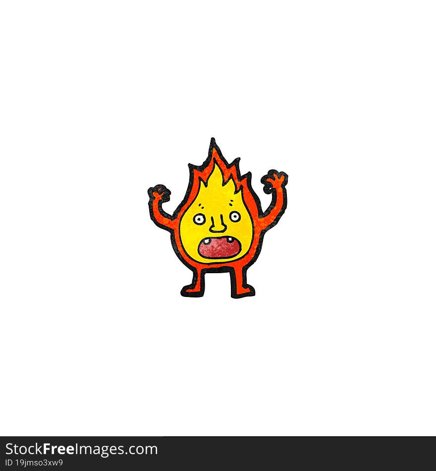 cartoon flame