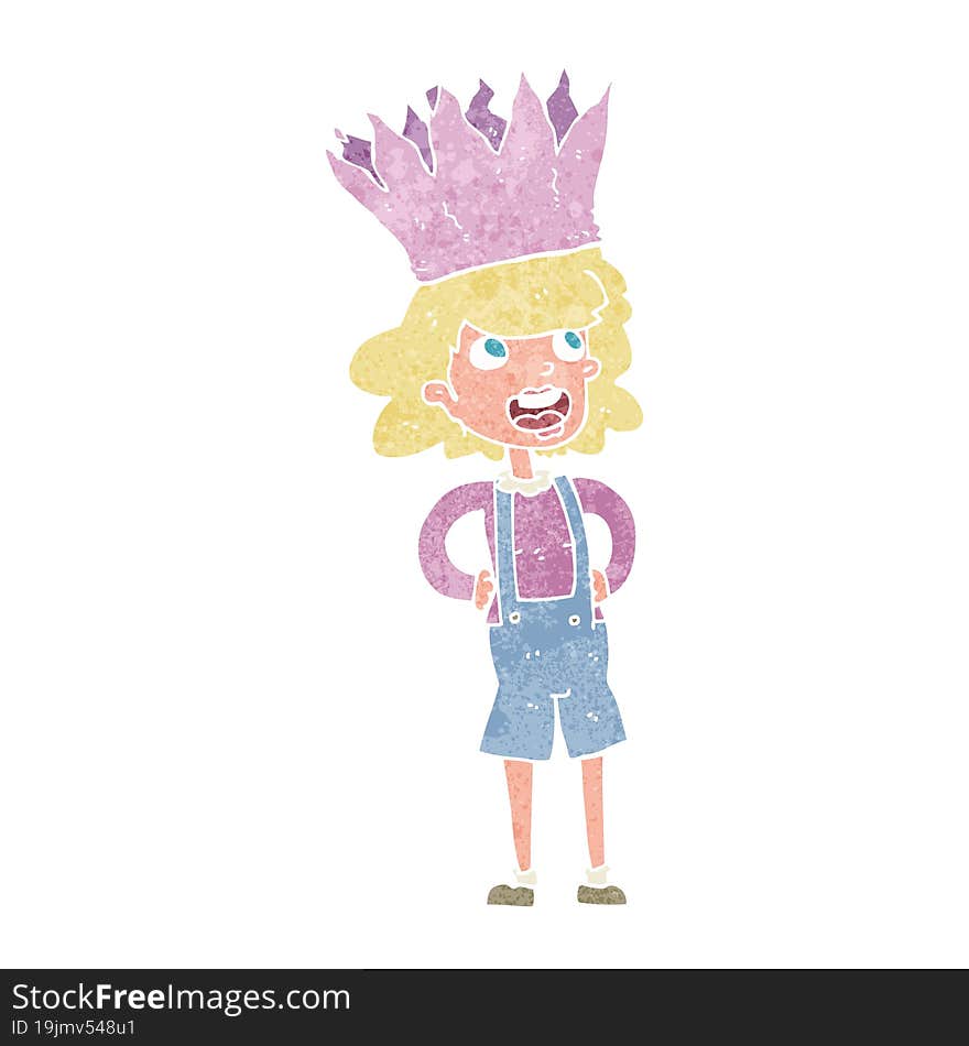 cartoon person wearing crown