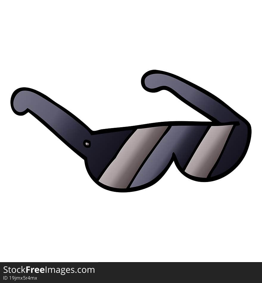 cartoon doodle sunglasses