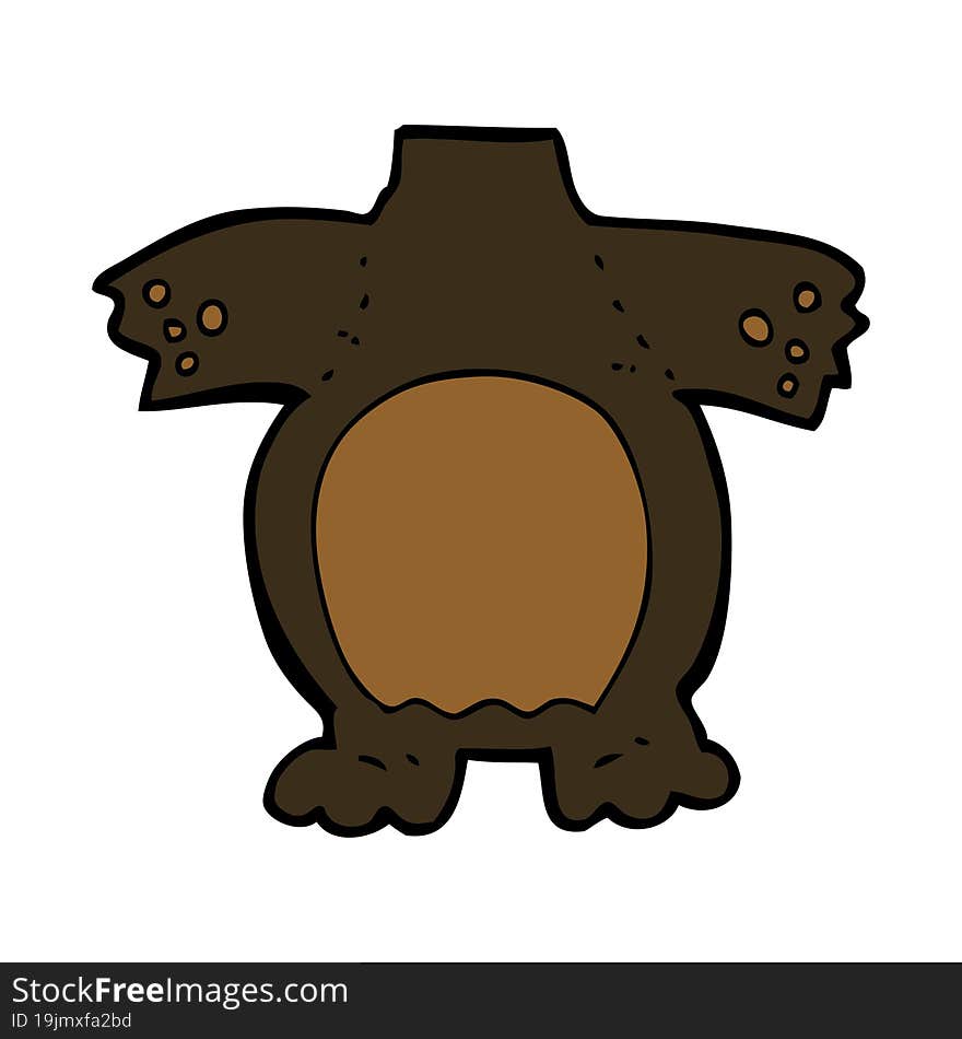 cartoon black bear body (mix and match cartoons or add own photos