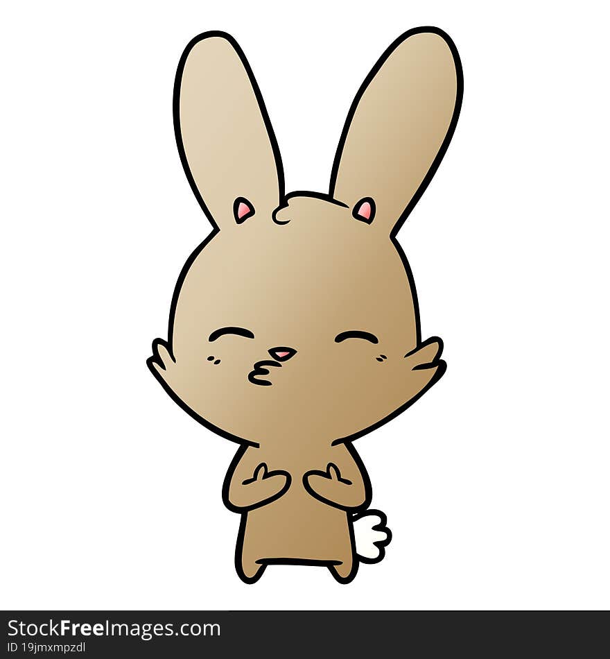 curious bunny cartoon. curious bunny cartoon