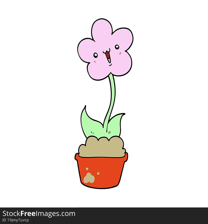 Cute Cartoon Flower