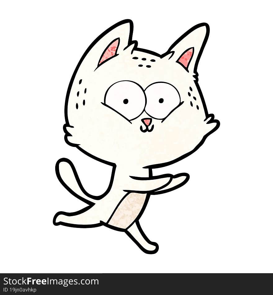 cartoon cat running. cartoon cat running