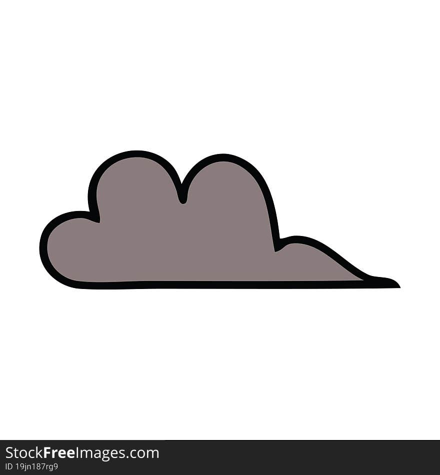 cute cartoon storm cloud