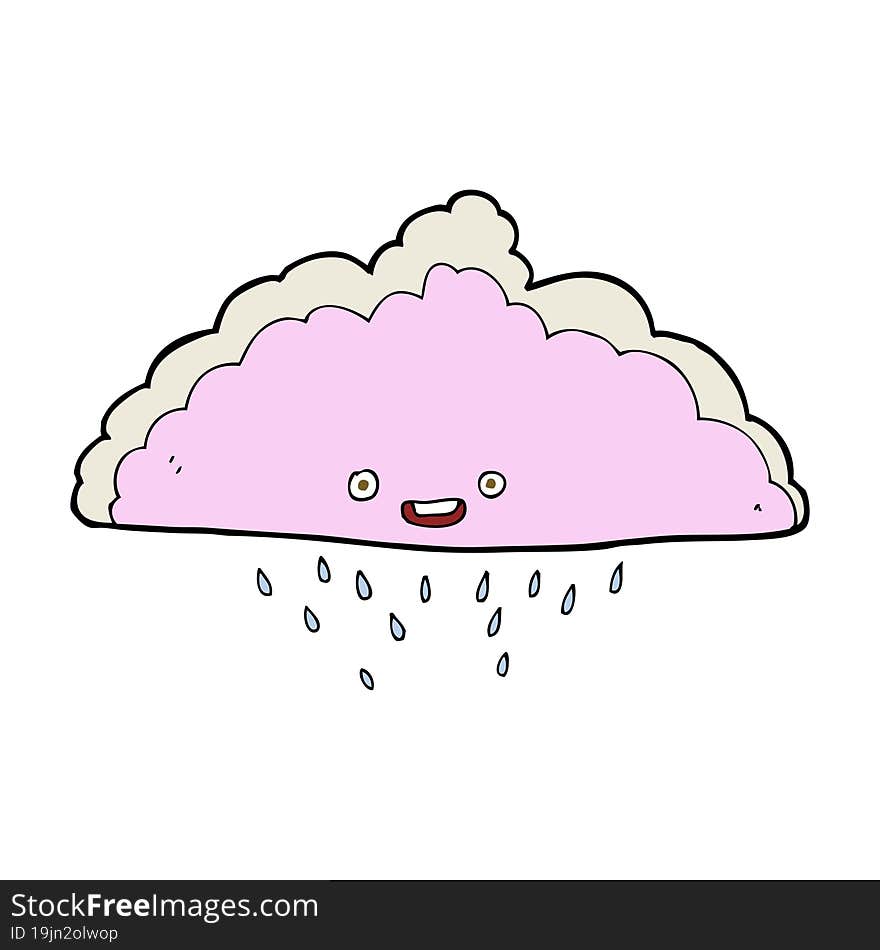 Cartoon Rain Cloud