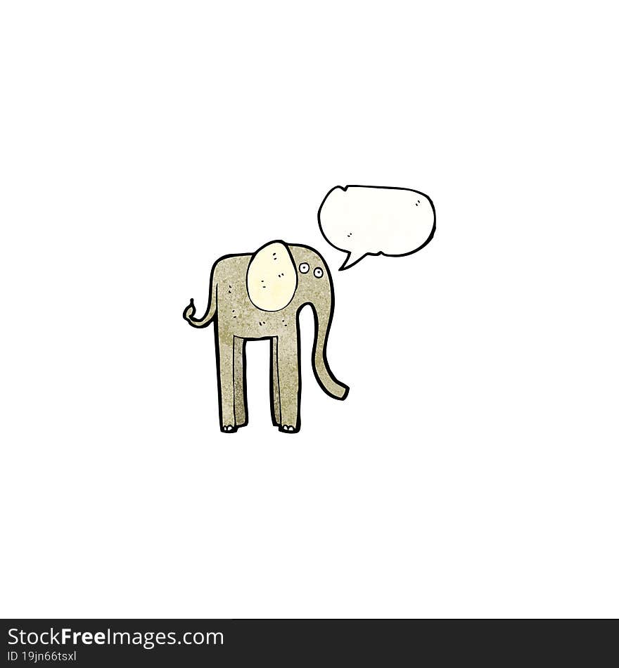 Funny Cartoon Elephant