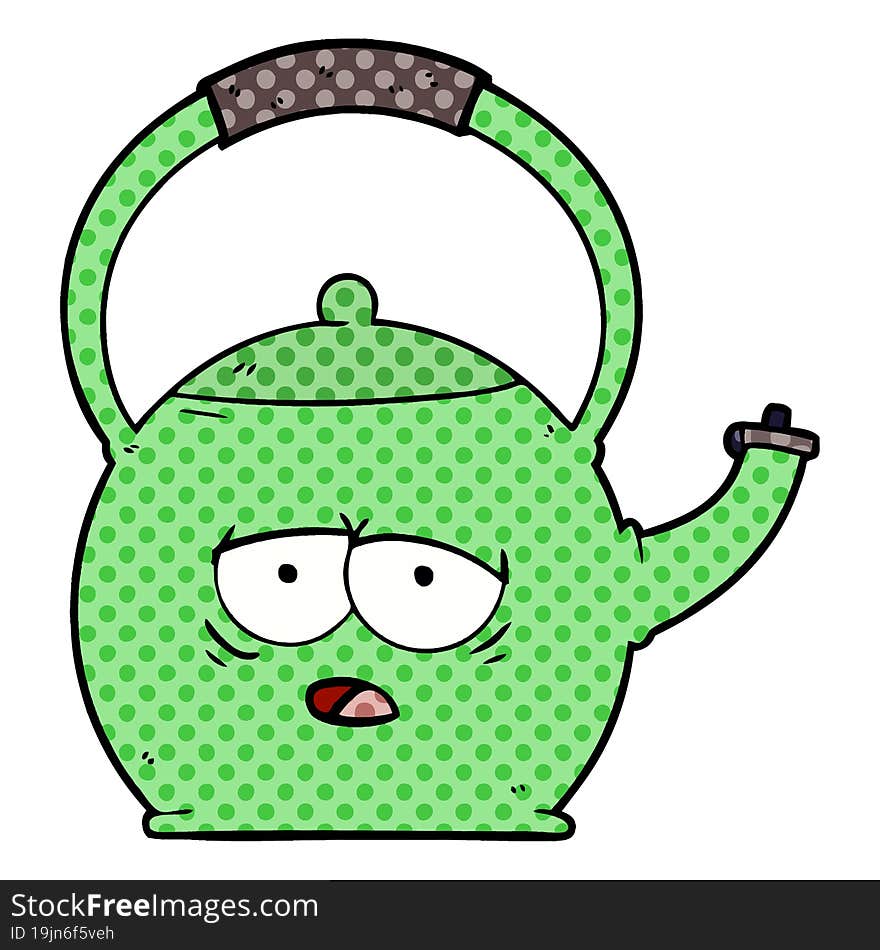 cartoon kettle. cartoon kettle