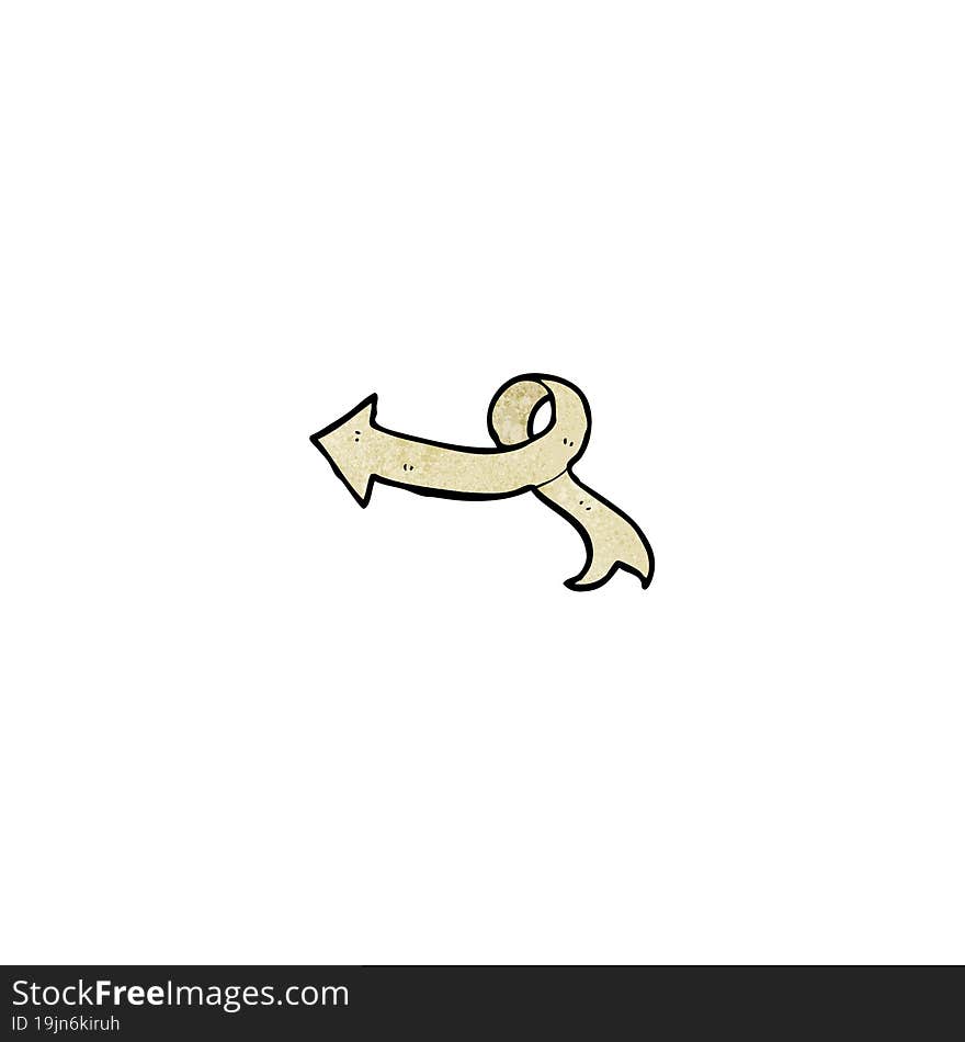 decorative scroll arrow cartoon