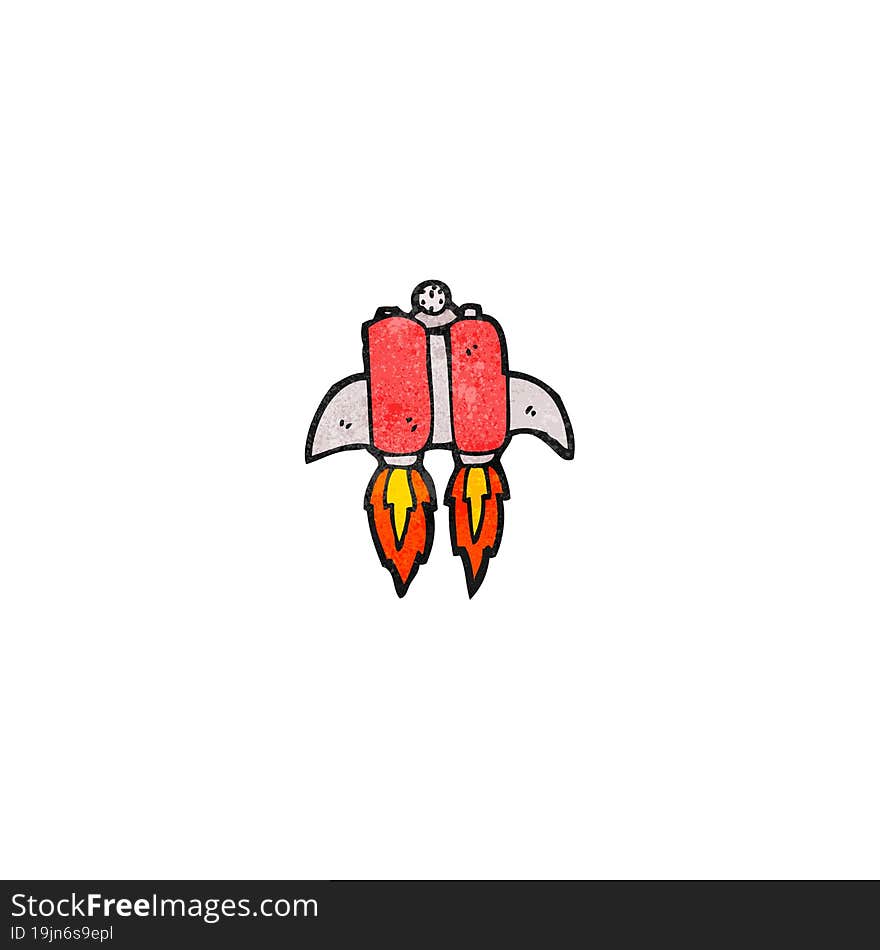 cartoon rocket pack