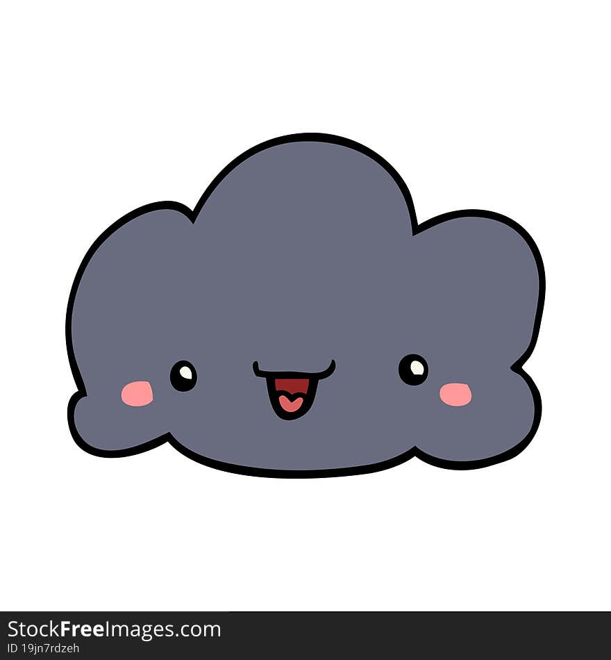 cute cartoon cloud