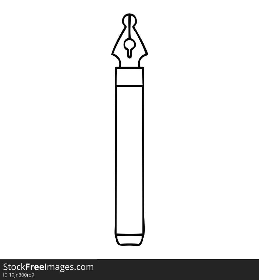 quirky line drawing cartoon ink pen