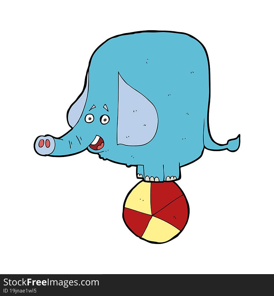 cartoon circus elephant