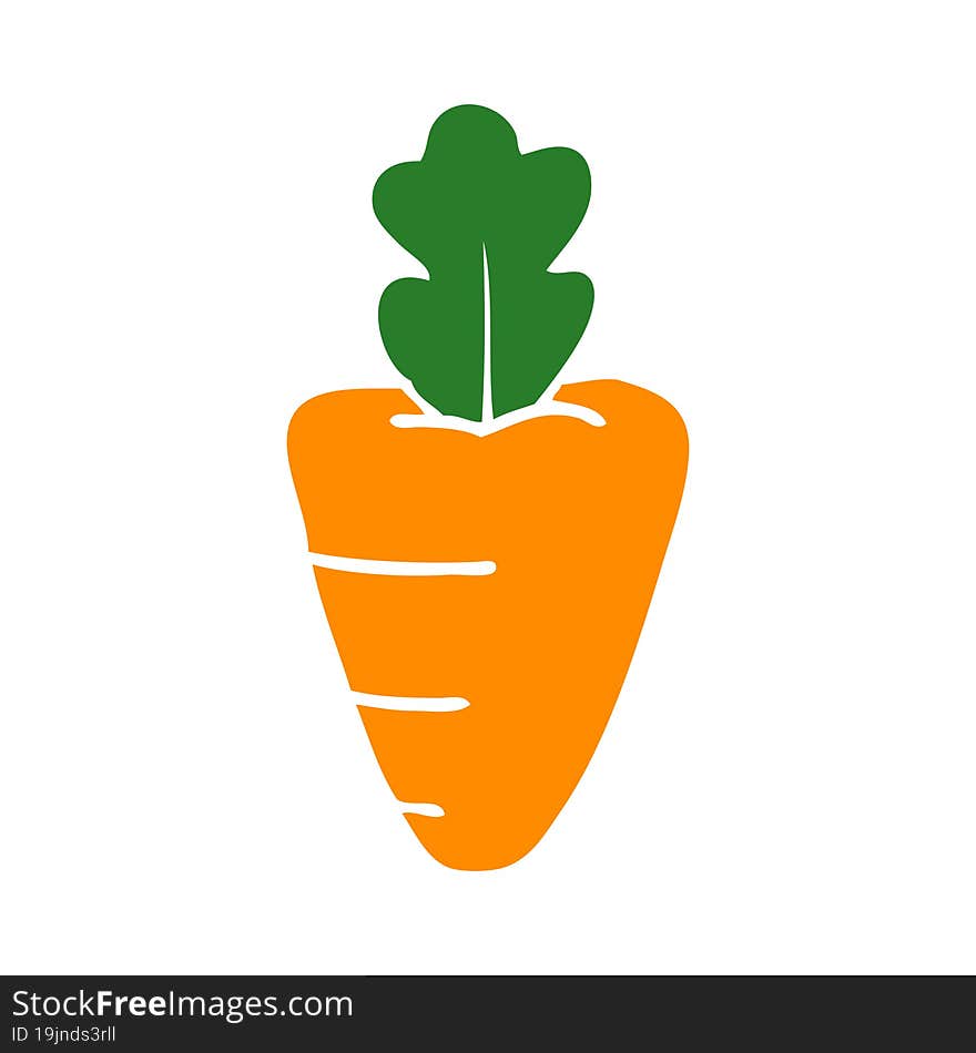 cartoon doodle healthy carrot