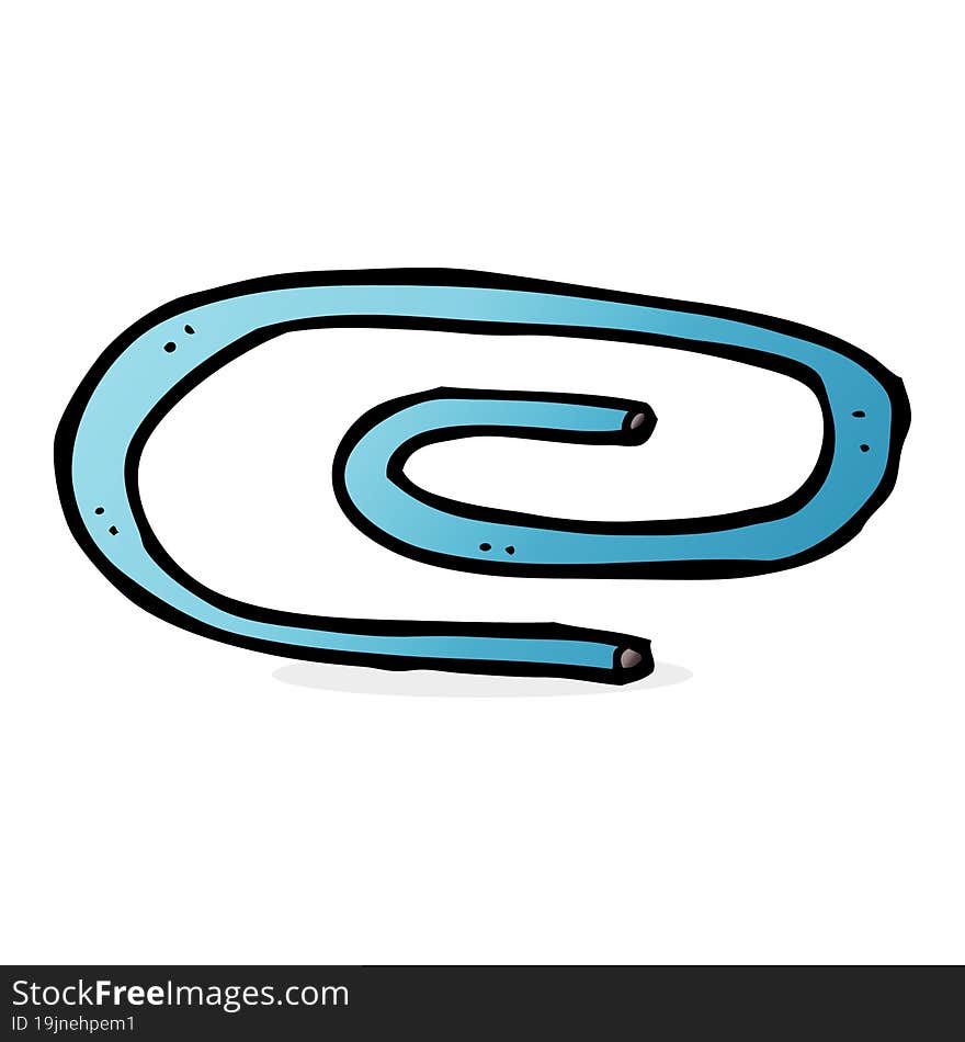 cartoon paperclip