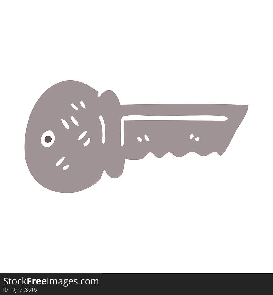 Cartoon Doodle Metal Key