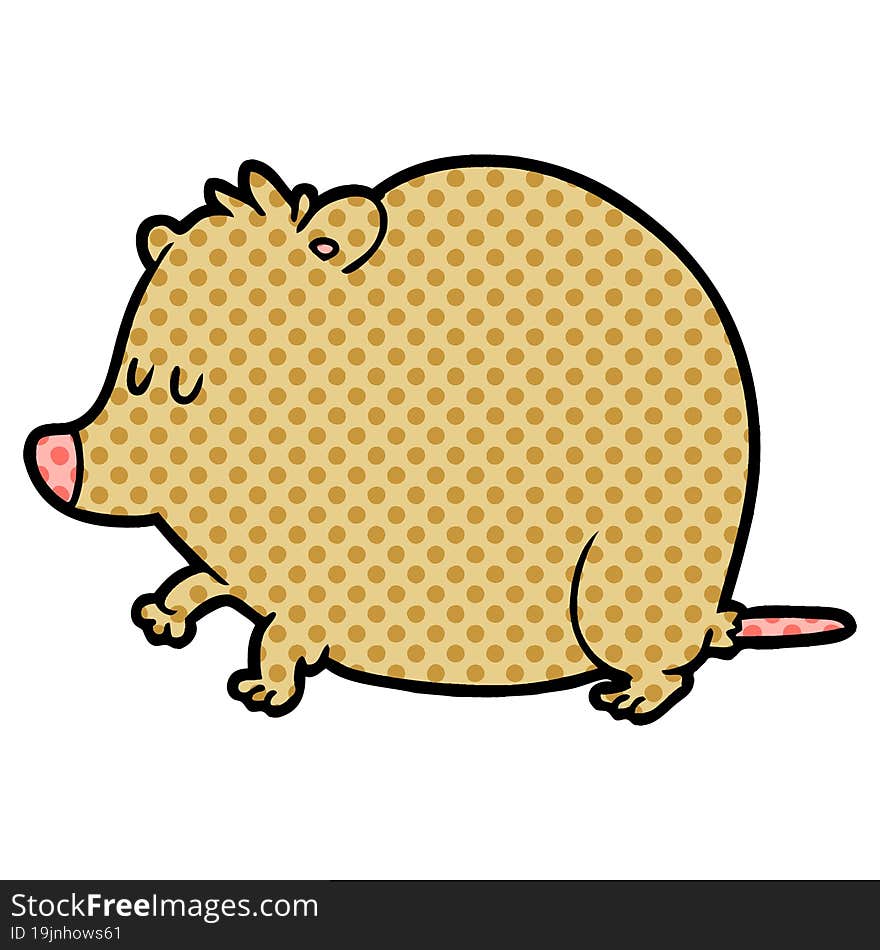 cartoon shrew. cartoon shrew