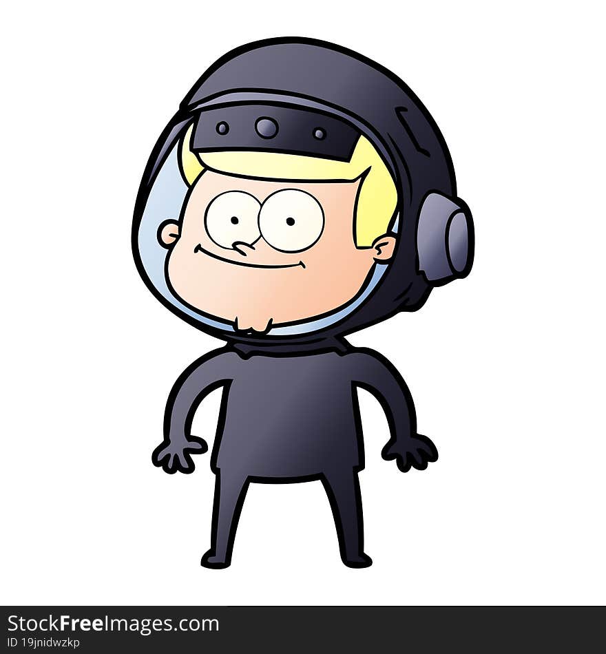 happy astronaut cartoon. happy astronaut cartoon