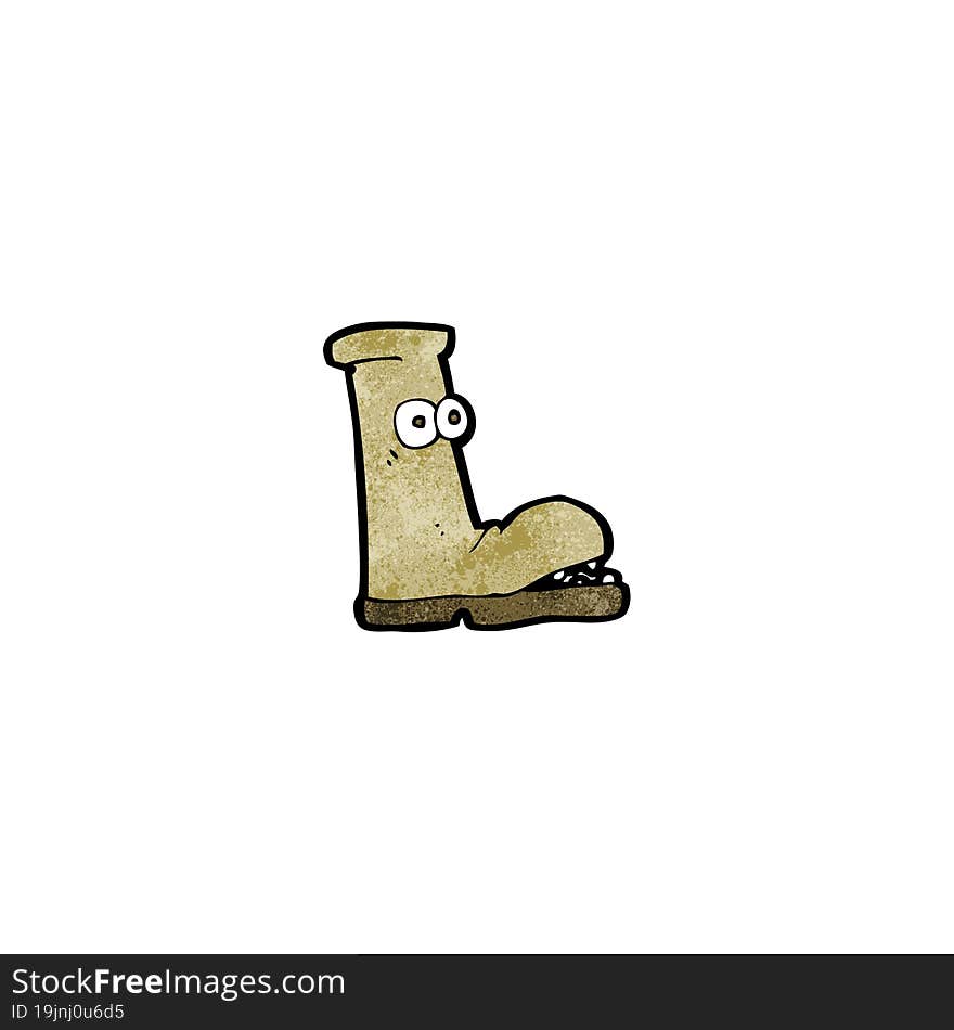 cartoon old boot