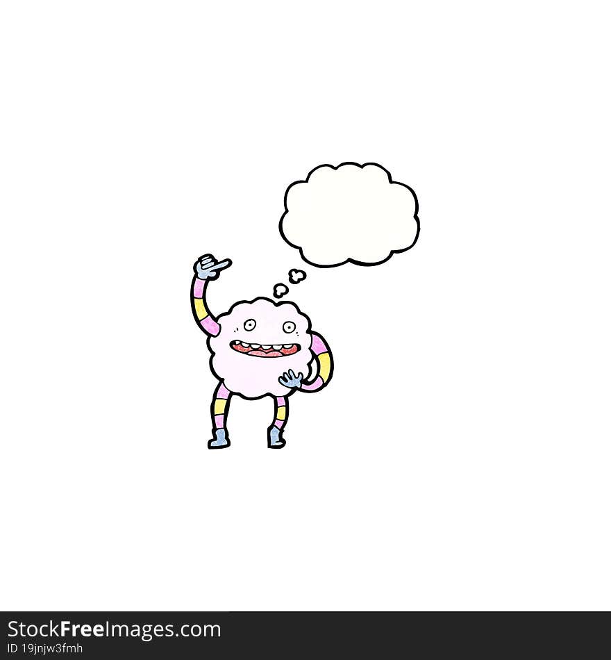 cartoon cloud monster