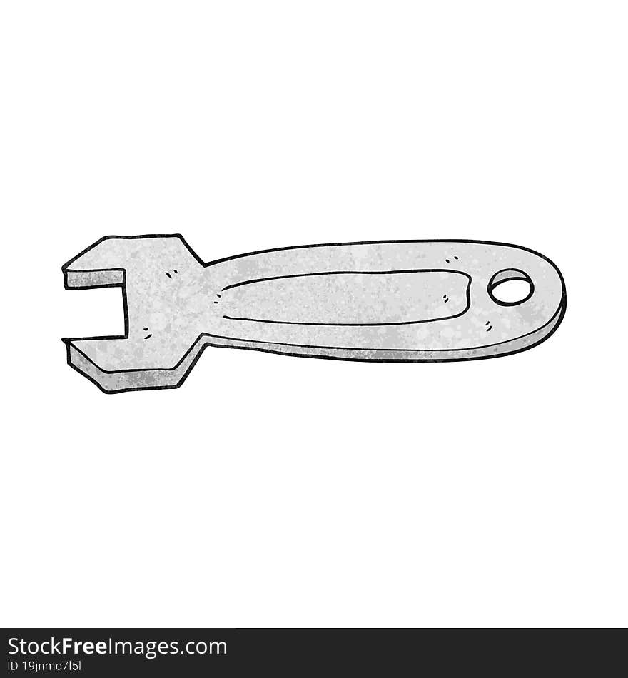 textured cartoon spanner