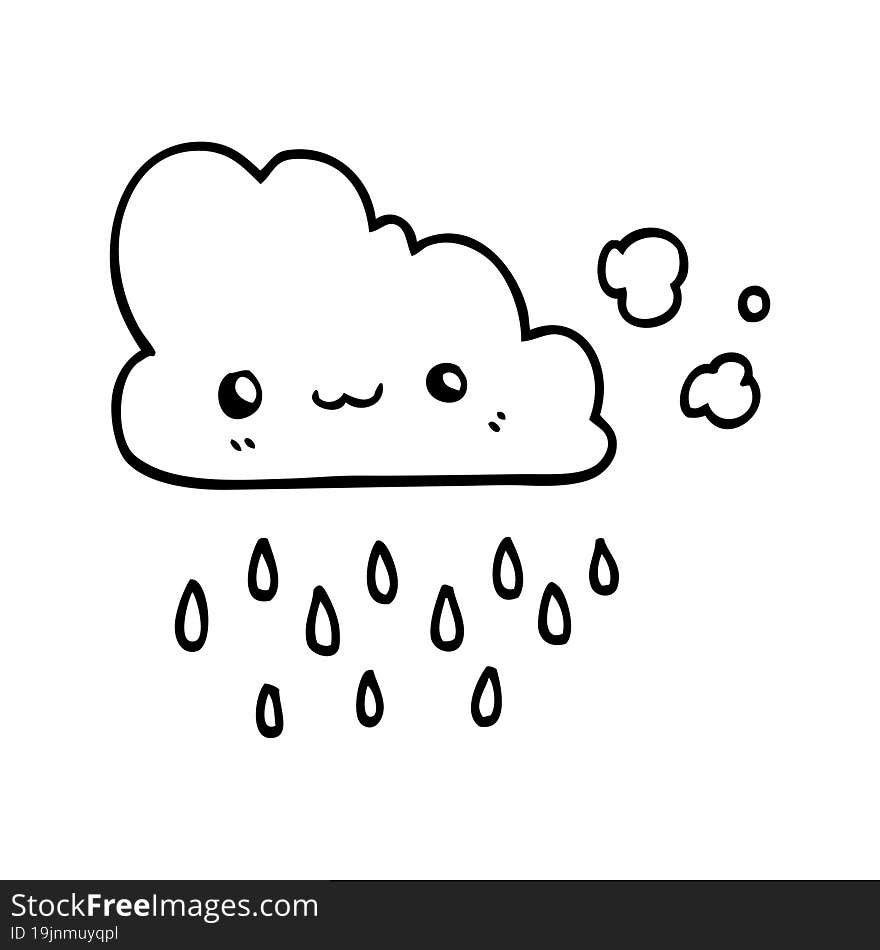 cartoon storm cloud