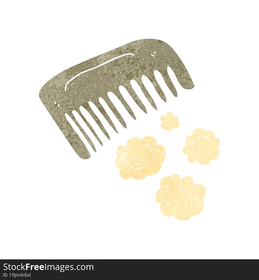 retro cartoon comb