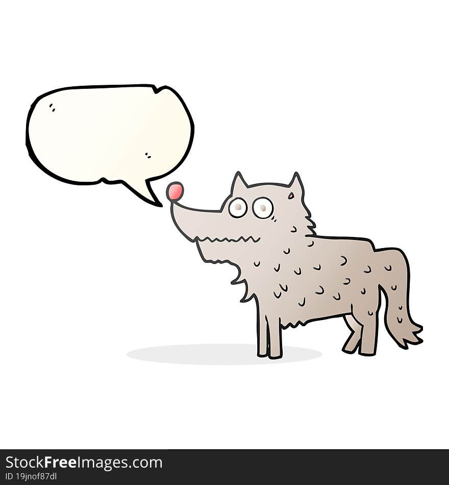 Speech Bubble Cartoon Dog