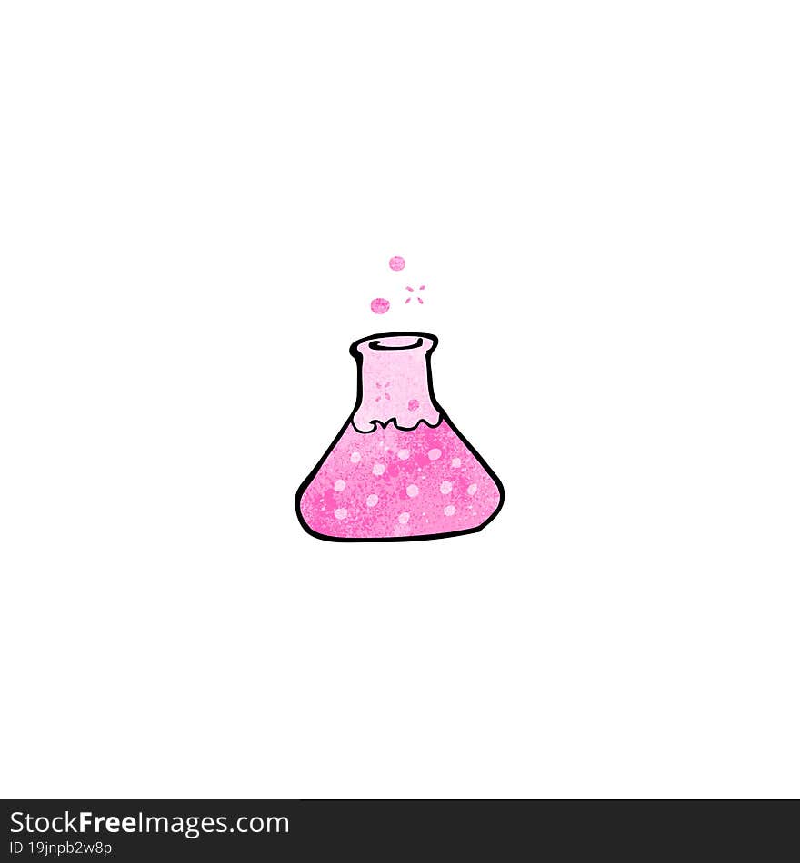 cartoon pink potion