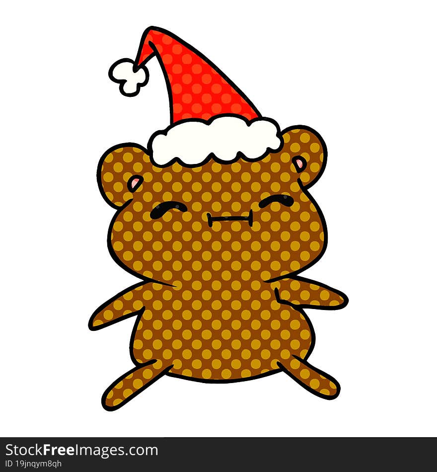 Christmas Cartoon Of Kawaii Bear