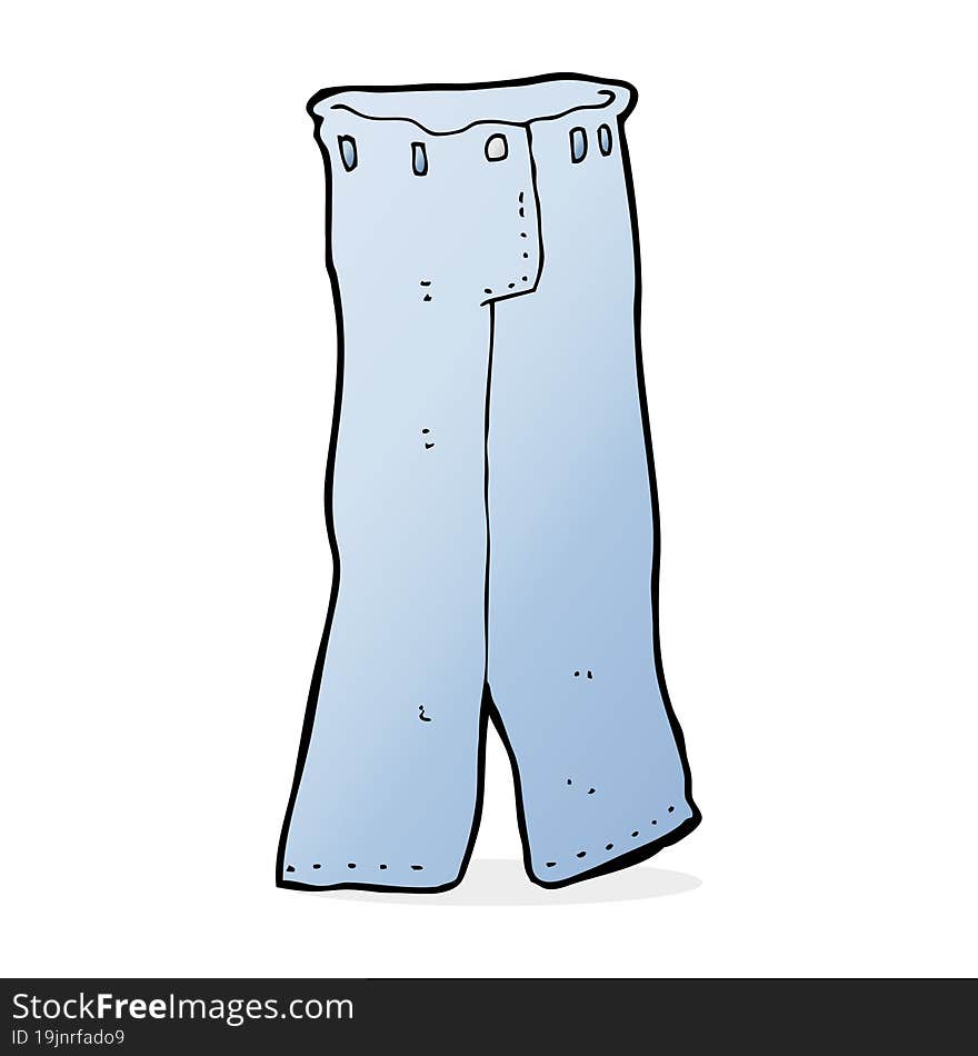 cartoon pair of jeans