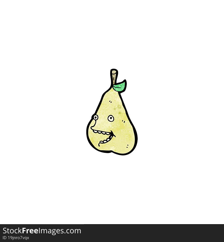 cartoon pear character