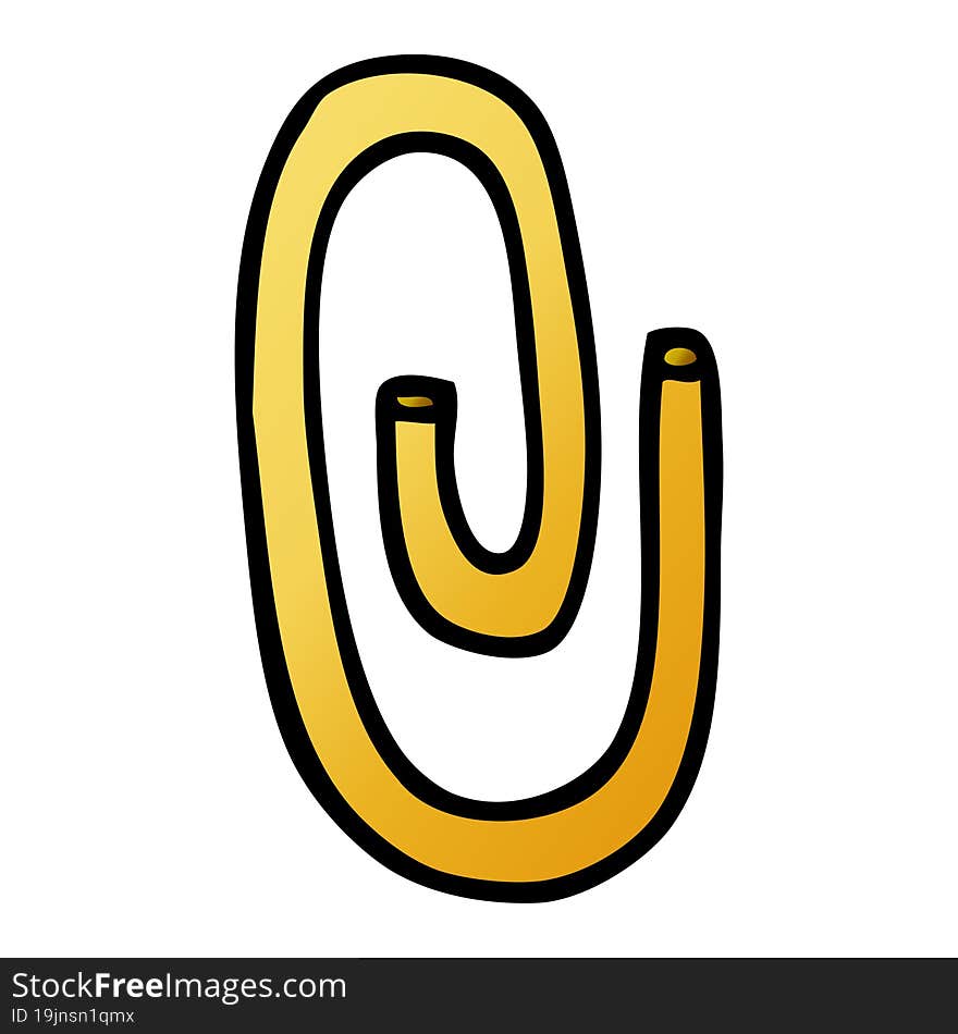 Cartoon Doodle Paper Clip