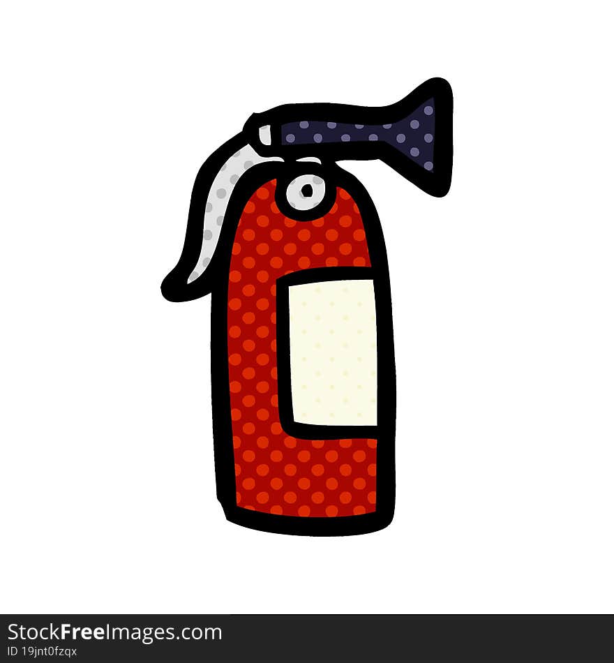 cartoon fire extinguisher. cartoon fire extinguisher