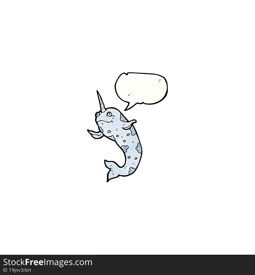 happy narwhal cartoon