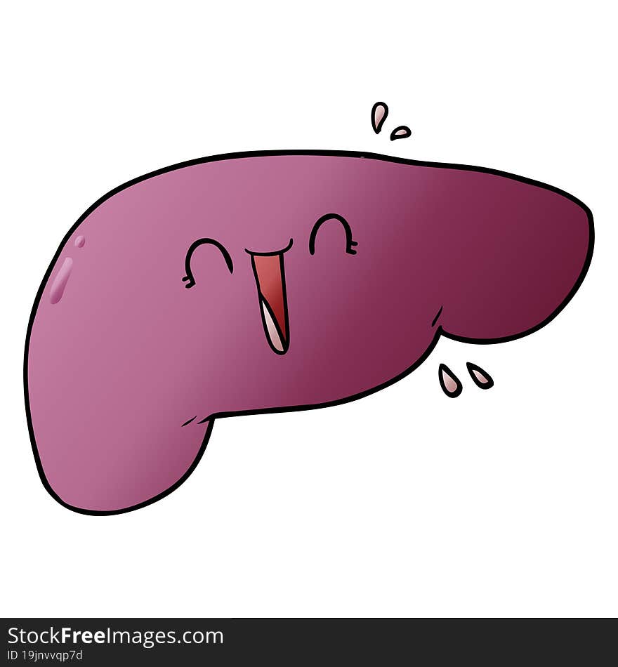 cartoon liver. cartoon liver