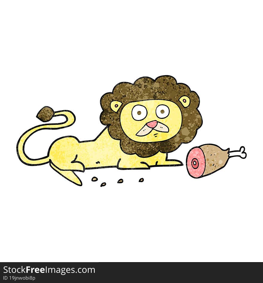 Textured Cartoon Lion