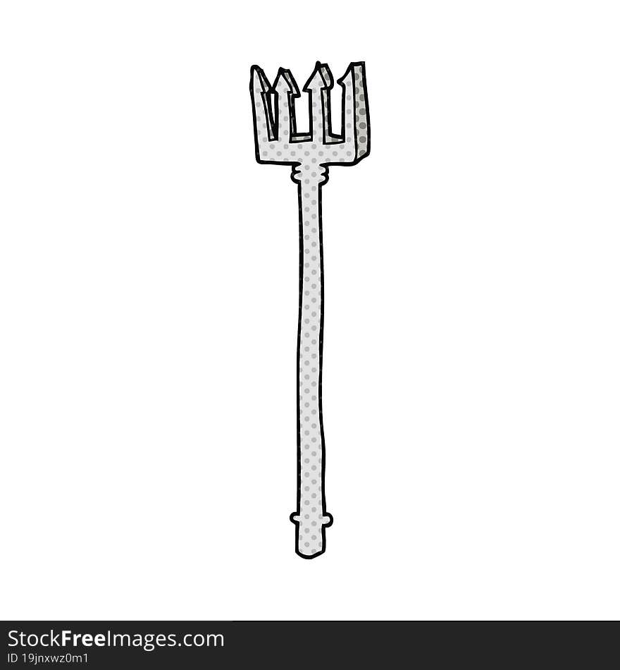 cartoon devil fork