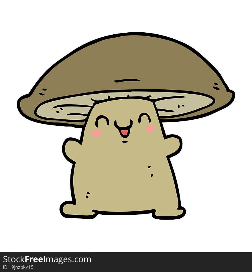 cartoon mushroom character