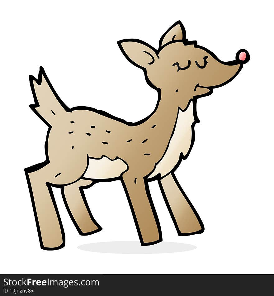 cute cartoon deer