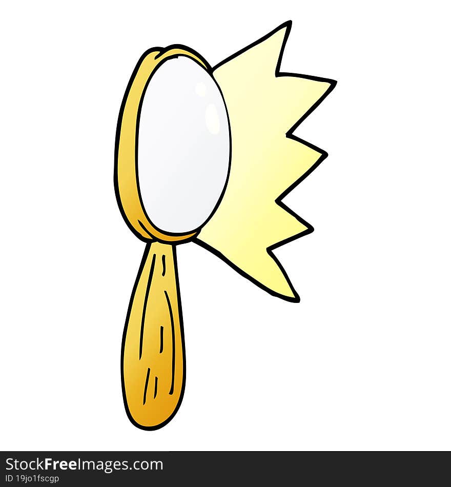 Cartoon Doodle Magnifying Glass