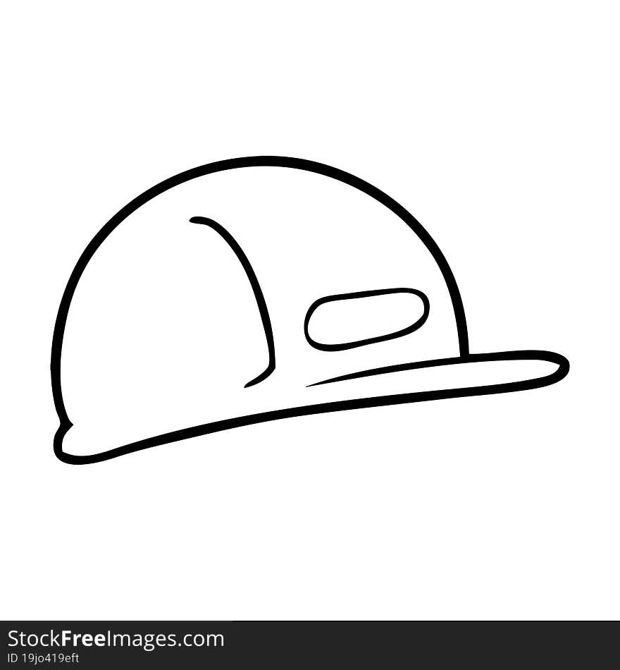 cartoon builders safety hat. cartoon builders safety hat