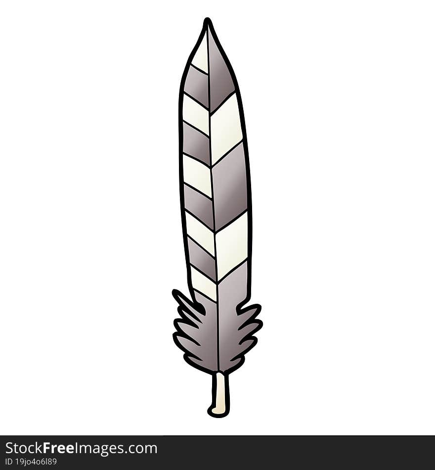 cartoon feather. cartoon feather