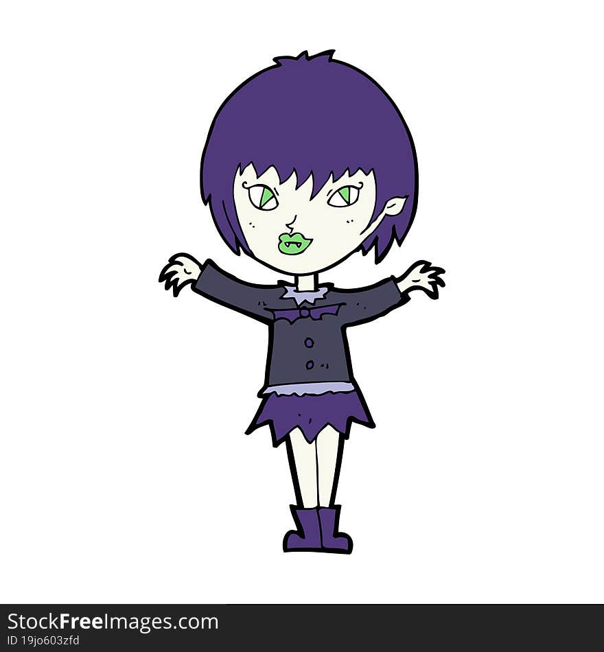 cartoon vampire girl