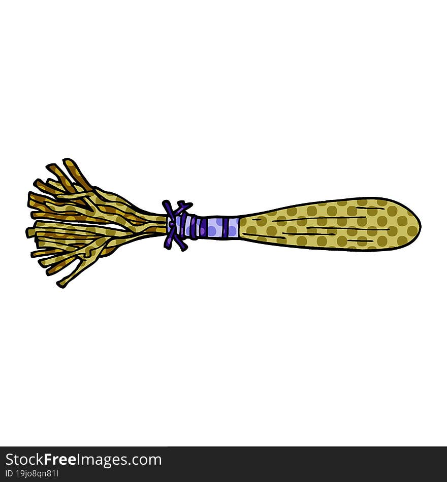 Cartoon Doodle Magic Broom