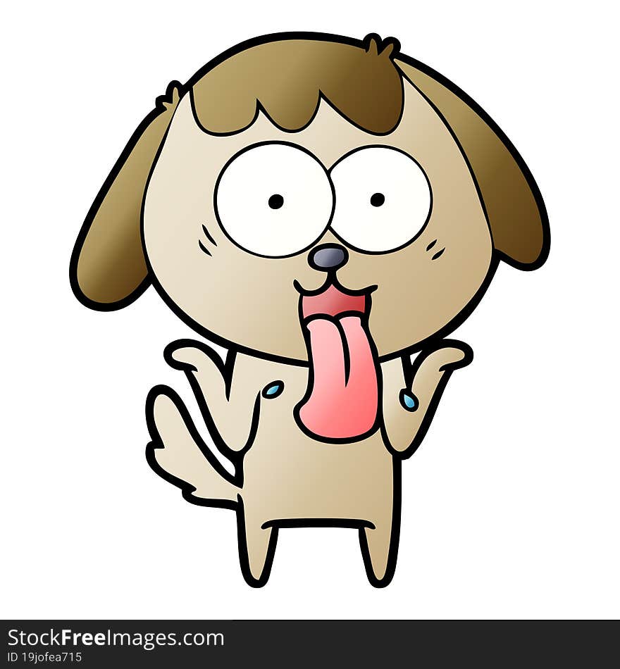 cute cartoon dog. cute cartoon dog